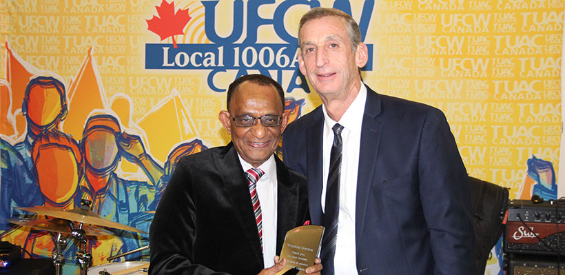 UFCW Canada Local 1006A Winston Gordon Recognized for Years of Service