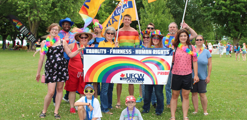Union UFCW Local 1006A at Brockville Pride Parade