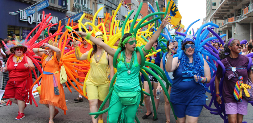 Local 1006A members participate in the Toronto Pride Parade