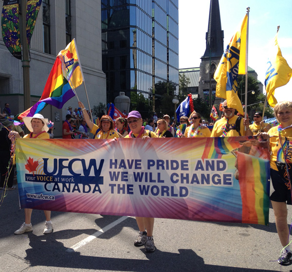 Local 1000A Celebrates Pride in Ottawa UFCW Canada Local 1006A