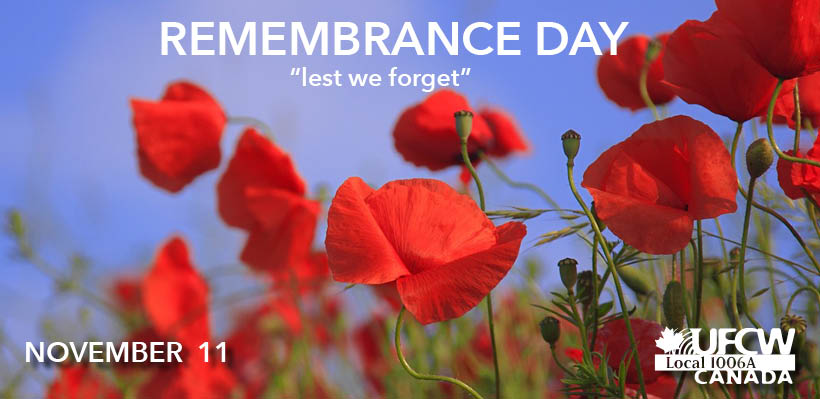 Remembrance Day 2016: Lest We Forget