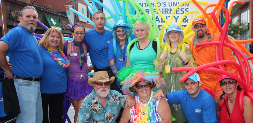 Local 1006A participates in Ottawa Pride Parade.