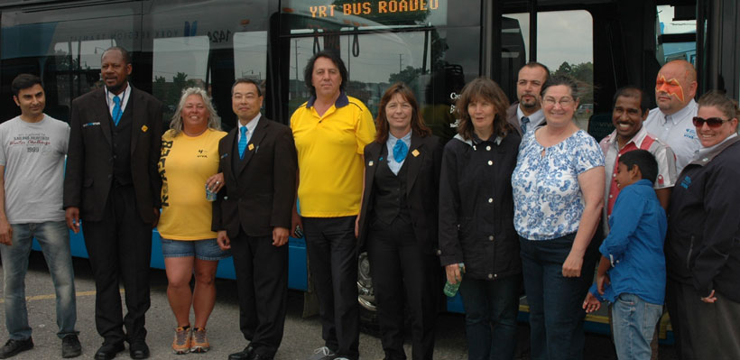 Local 1006A members participated in YRT Viva Bus Roadeo