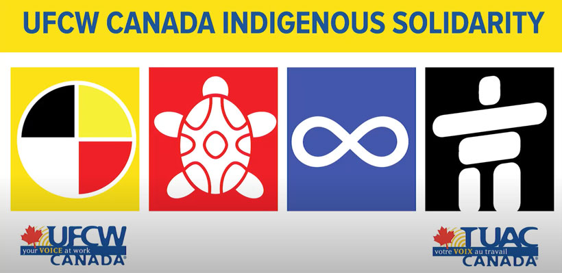 UFCW Canada Indigenous Solidarity Banner