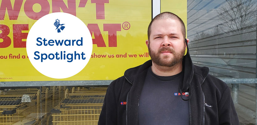 Steward Spotlight, featuring Kyle a union steward from No Frills in Shelburne.