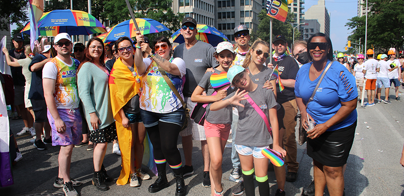 UFCW 1006A celebrates pride in downtown Toronto in 2022