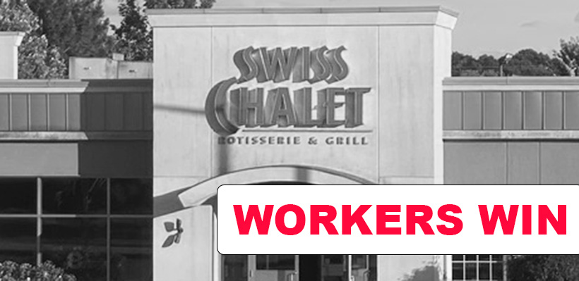 UFCW 1006A Welcomes New Members from Swiss Chalet Ancaster