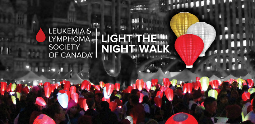 Light the Night walk in support of the Leukemia and Lymphoma Society of Canada