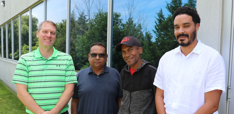 The members of the Negotiating Committee for Ryder pose for a photo at the Union Office.